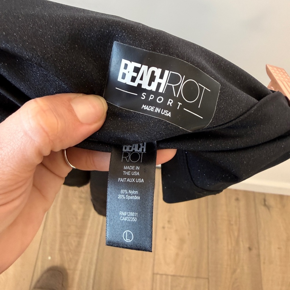 Beach Riot Classic Black & metallic Leggings - Picture 9 of 10